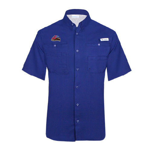  Columbia Royal Tamiami Performance Short Sleeve Shirt - Official Logo