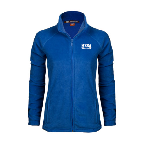  Womens Royal Fleece Full Zip Jacket - Mesa Community College Arched