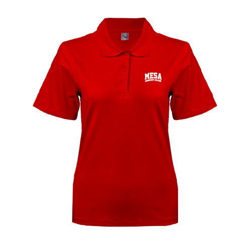 Main Image for  Womens Silk Touch Red Pique Polo