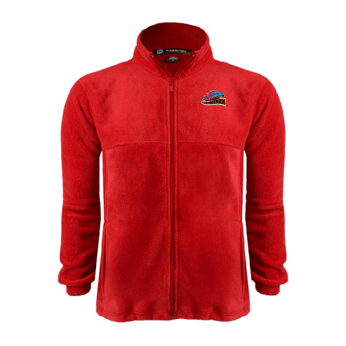  Red Fleece Full Zip Jacket - Official Logo