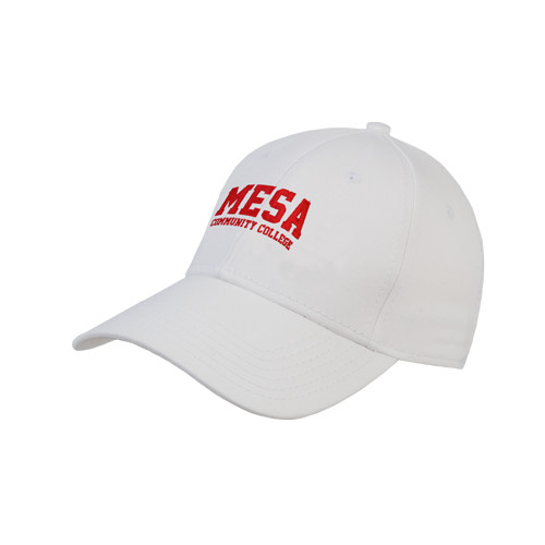 Mesa CC White Structured Adjustable Pro Style Hat