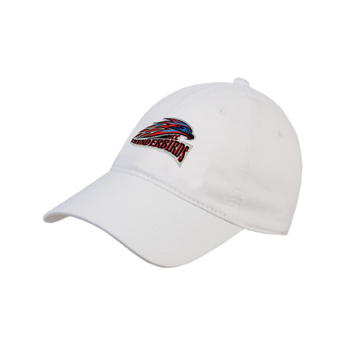  White Unstructured Adjustable Low Profile Hat - Official Logo