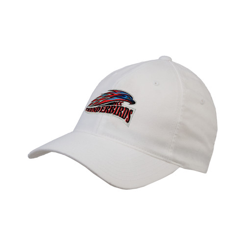  White Flexfit Structured Low Profile Hat - Official Logo