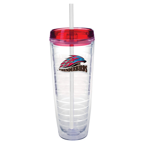  Tritan Double Wall Tumbler w/Red Top 26oz - Official Logo