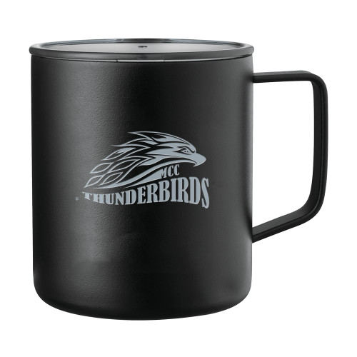  Rover Camp Vacuum Insulated Black Mug 14oz - Official Logo Engraved