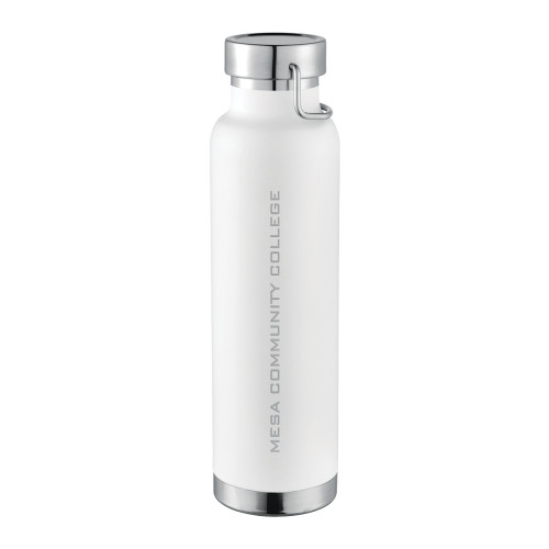  Thor Copper Vacuum Insulated White Bottle 22oz - Mesa Community College Flat Engraved