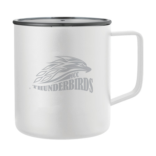  Rover Camp Vacuum Insulated White Mug 14oz - Official Logo Engraved