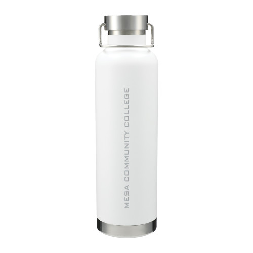  Thor Copper Vacuum Insulated White Bottle 32oz - Mesa Community College Flat Engraved