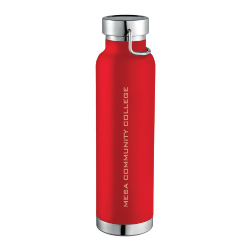  Thor Copper Vacuum Insulated Red Bottle 22oz - Mesa Community College Flat Engraved