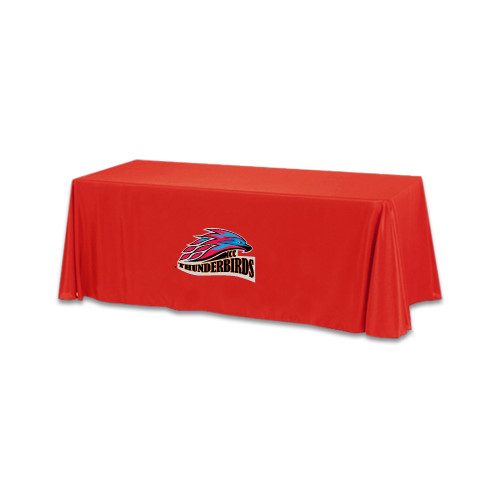  Red 6 foot Table Throw - Official Logo