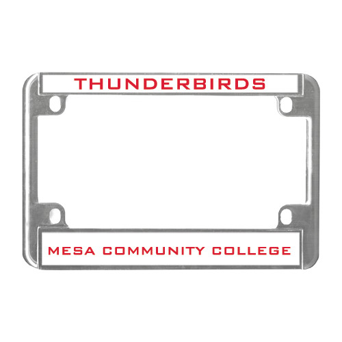  Metal Motorcycle License Plate Frame in Chrome - Mascot