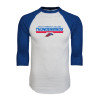Thumbnail image for  White/Royal Raglan Baseball T Shirt