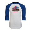 Thumbnail image for  White/Royal Raglan Baseball T Shirt
