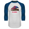 Thumbnail image for  White/Royal Raglan Baseball T Shirt