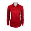 Thumbnail image for  Womens Red Twill Button Down Long Sleeve 