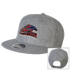 Thumbnail image for  Heather Grey Wool Blend Flat Bill Snapback Hat