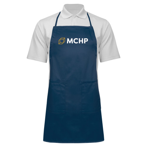  Full Length Navy Apron - Secondary Mark