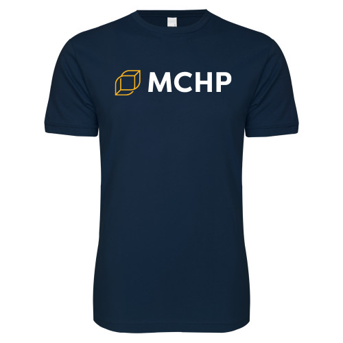  Next Level Navy SoftStyle T Shirt - Secondary Mark