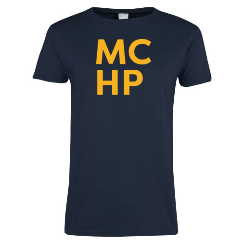  Womens Short Sleeve Navy Tee - Stacked