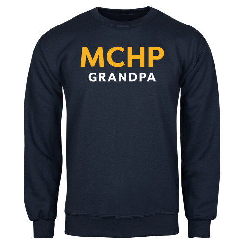  Navy Fleece Crew - Grandpa