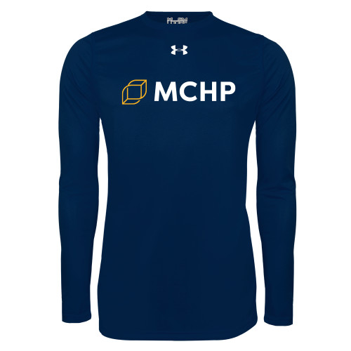  Under Armour Navy Long Sleeve Tech Tee - Secondary Mark