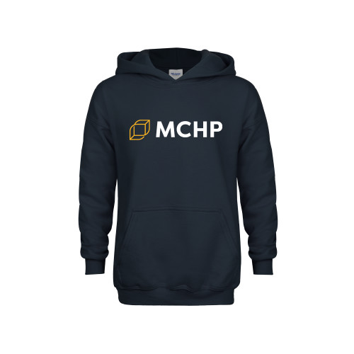  Youth Navy Fleece Hoodie - Secondary Mark