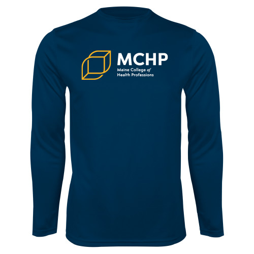  Navy Performance Long Sleeve Shirt - Primary Mark