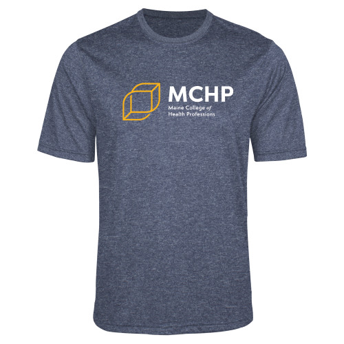  Navy Heather Performance Contender Tee - Primary Mark