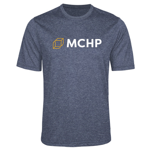  Navy Heather Performance Contender Tee - Secondary Mark