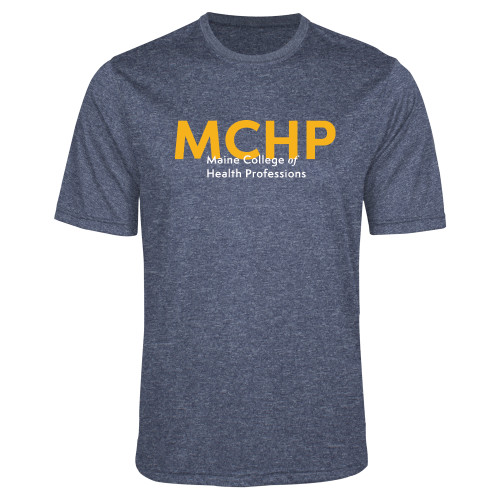  Navy Heather Performance Contender Tee - Overlapping