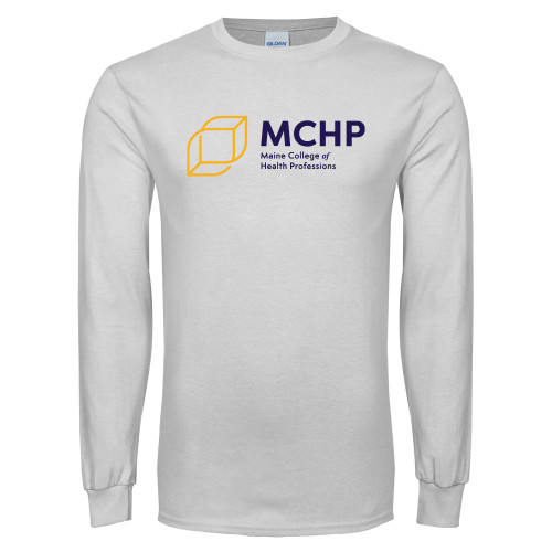  White Long Sleeve T Shirt - Primary Mark