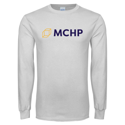  White Long Sleeve T Shirt - Secondary Mark