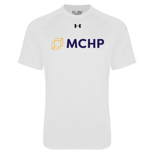  Under Armour White Tech Tee - Secondary Mark