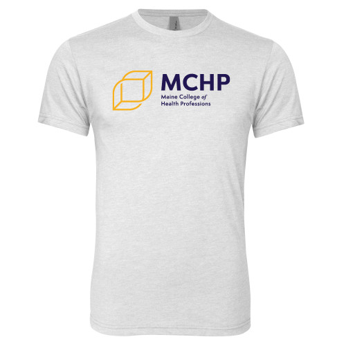  Next Level Heather White Triblend Tee - Primary Mark