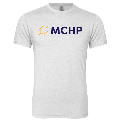  Next Level Heather White Triblend Tee - Secondary Mark