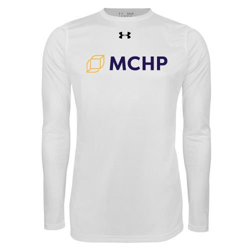  Under Armour White Long Sleeve Tech Tee - Secondary Mark
