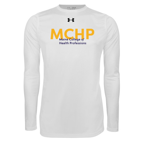  Under Armour White Long Sleeve Tech Tee - Overlapping