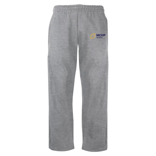  Grey Fleece Open Bottom Pant - Primary Mark