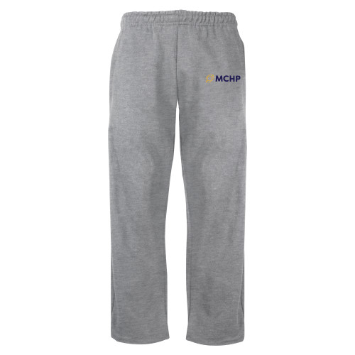  Grey Fleece Open Bottom Pant - Secondary Mark
