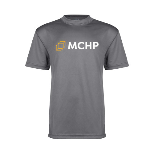  Youth Performance Grey Concrete Tee - Secondary Mark