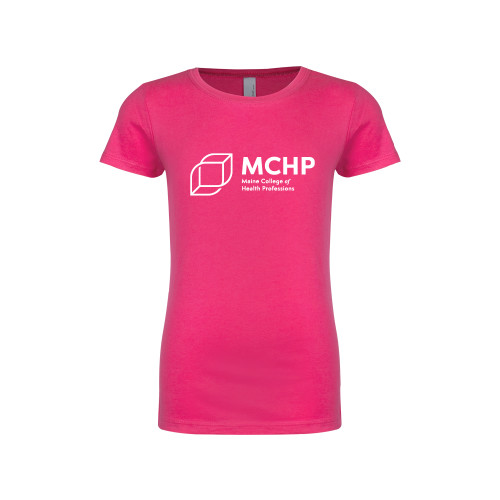  Next Level Girls Fuchsia Fashion Fit T Shirt - Primary Mark