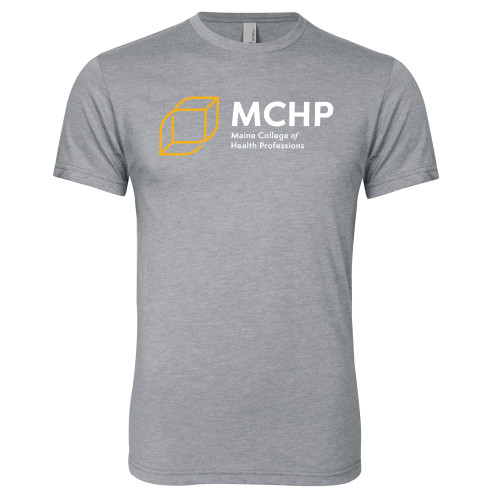  Next Level Heather Grey Triblend Tee - Primary Mark