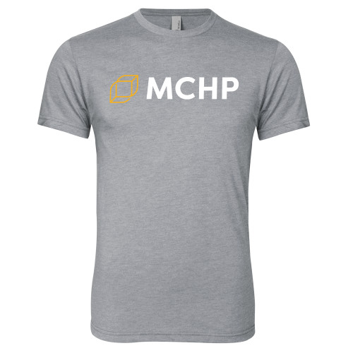  Next Level Heather Grey Triblend Tee - Secondary Mark