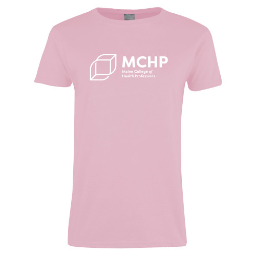  Womens Pink Short Sleeve Tee - Primary Mark