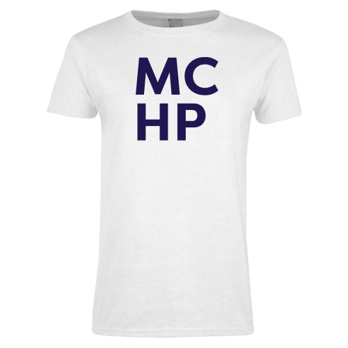  Womens White Short Sleeve Tee - Stacked