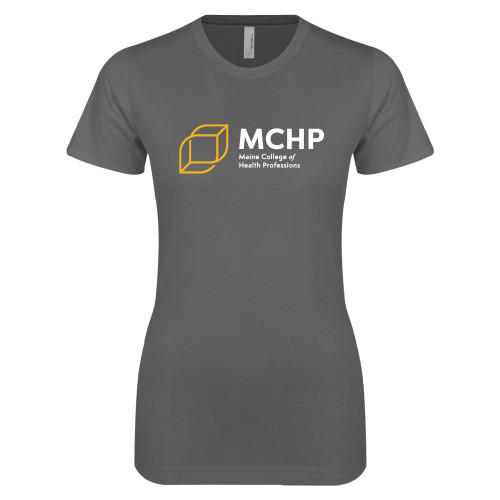  Next Level Womens Charcoal Boyfriend Tee - Primary Mark