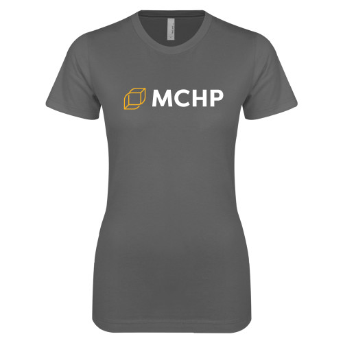  Next Level Womens Charcoal Boyfriend Tee - Secondary Mark