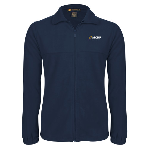  Navy Fleece Full Zip  Jacket - Secondary Mark