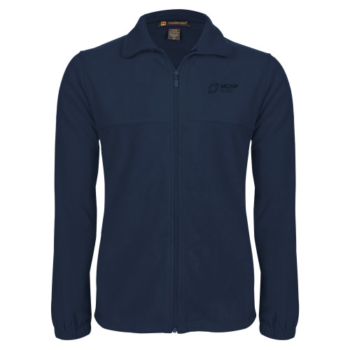  Navy Fleece Full Zip  Jacket - Primary Mark