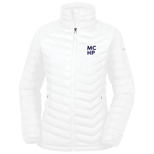  Columbia Womens White Powder Lite Jacket - Stacked